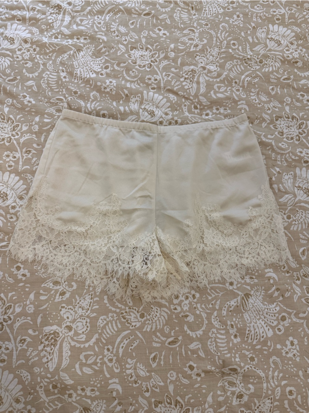 T.J.Maxx Cream Lace-Trim Bandeau Camisole